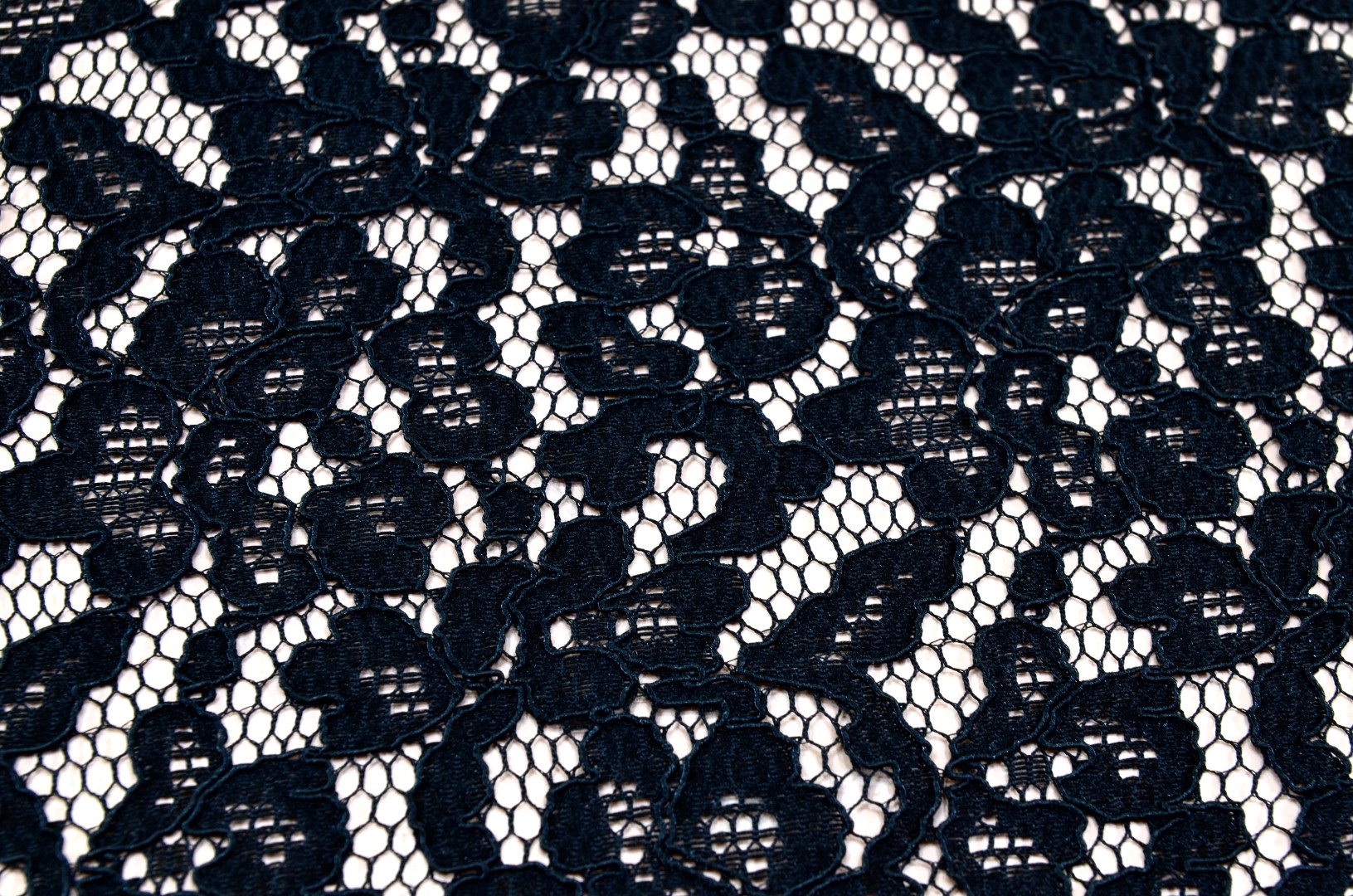 %100 pes fabric lace black - Leras Tekstil Kumaşçılık